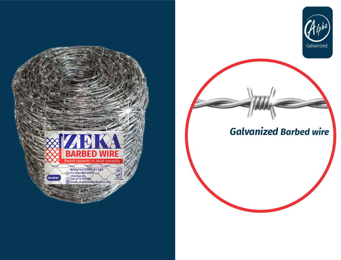 Barbed wire 180M 12.5G double strand Zeka