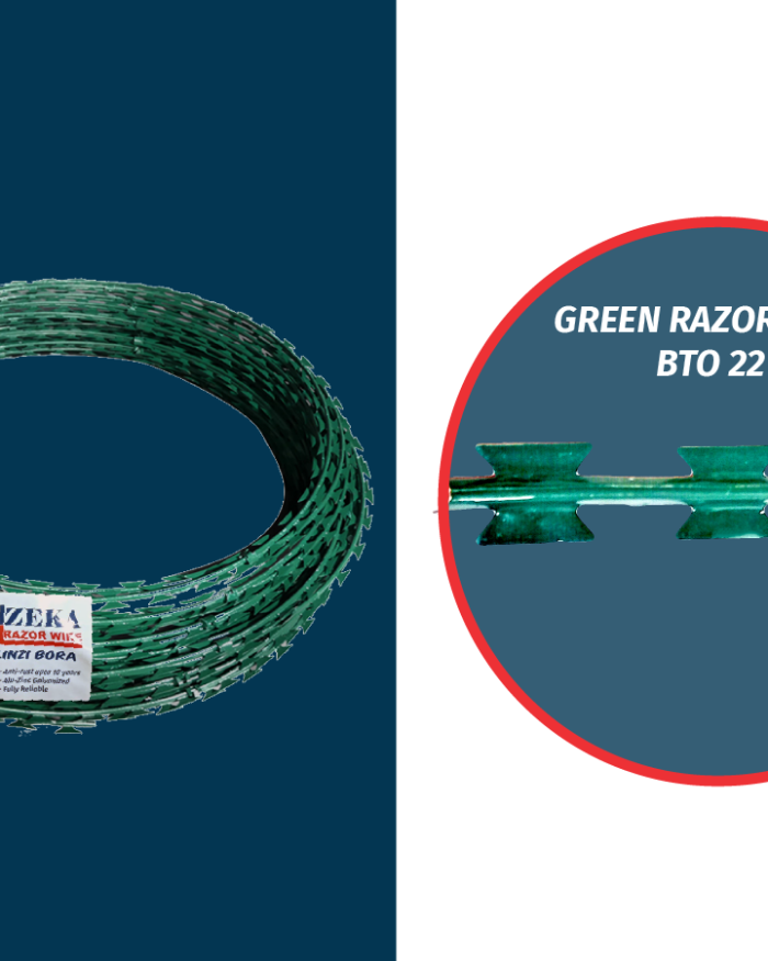 Green razor wire BTO 22 10Mtrs
